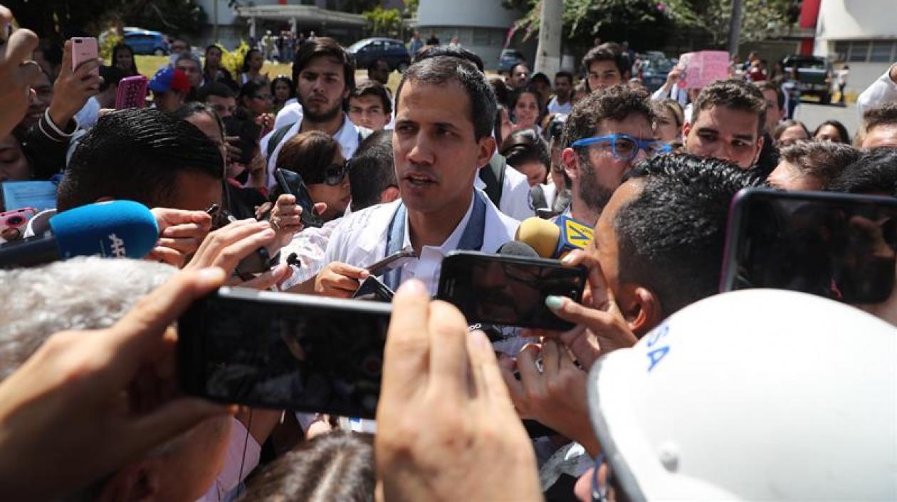 El autoproclamado presidente de Venezuela, Juan Guaidó.