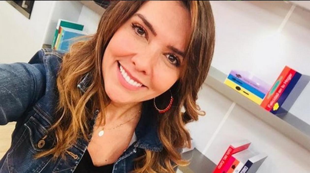 La presentadora Mónica Rodríguez.