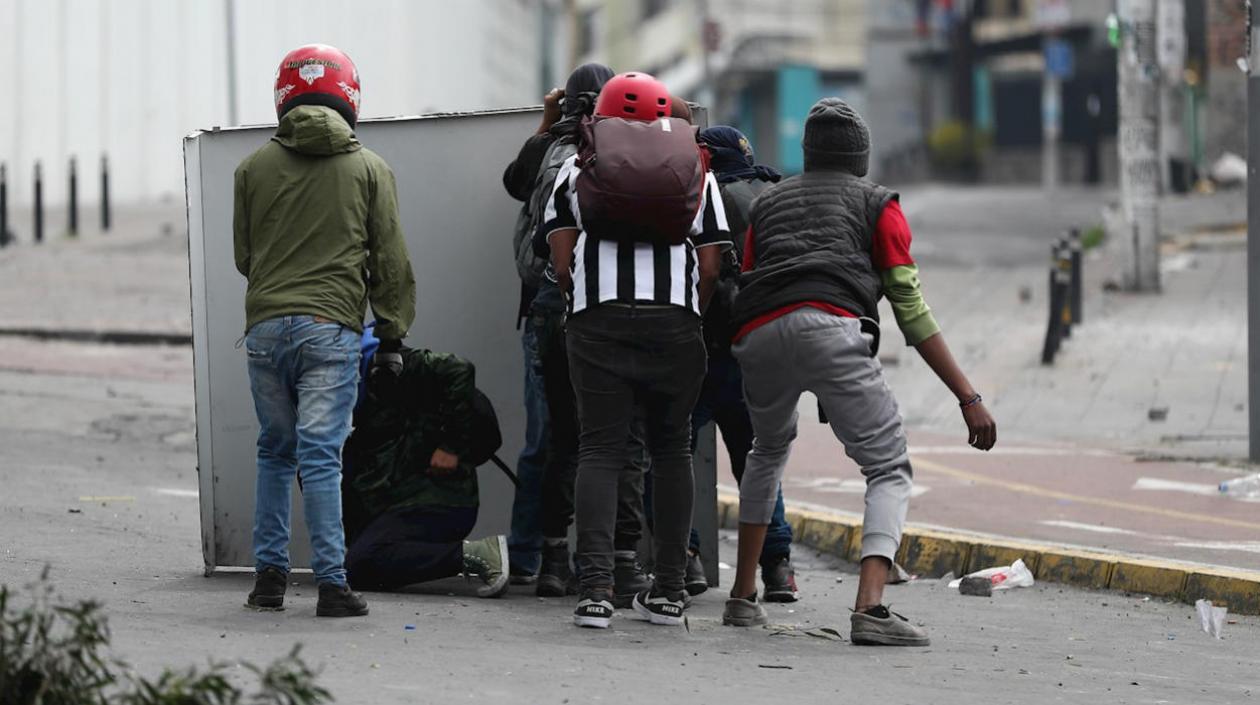 Disturbios en Quito. 