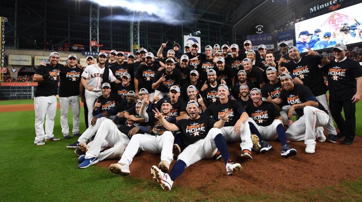 Celebración de los Astros de Houston.