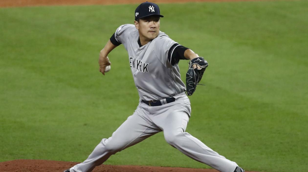 Masahiro Tanaka, lanzador de los Yankees de Nueva York. 