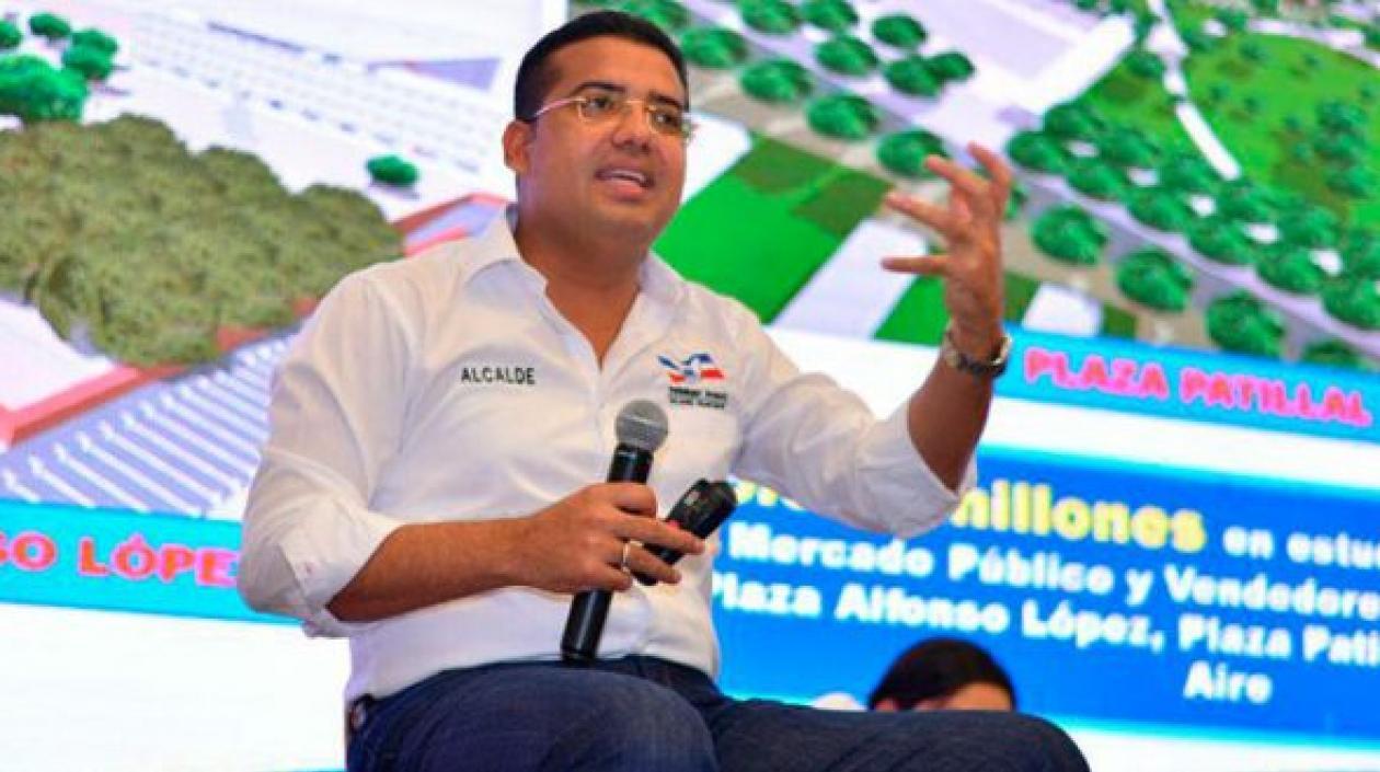 El alcalde de Valledupar, Augusto Daniel Ramírez Uhía.