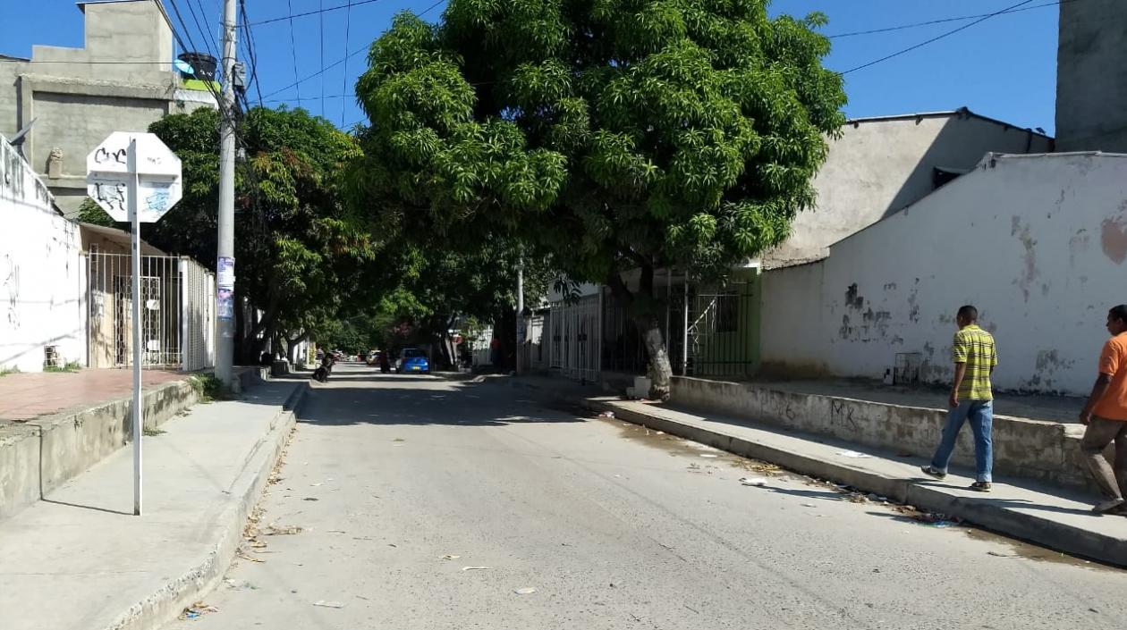 Lugar de los hechos en el barrio Moras Occidente de Soledad.