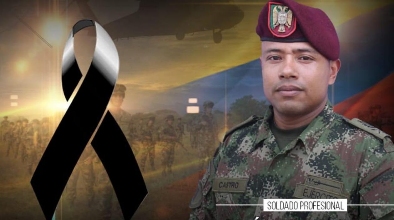  Soldado José Castro Botero, víctima del atentado del ELN.