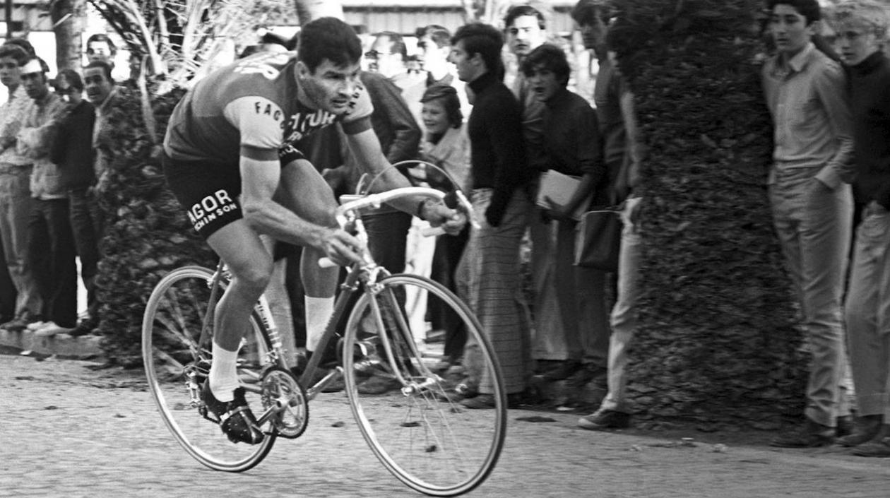 Raymond Poulidor, ciclista francés. 