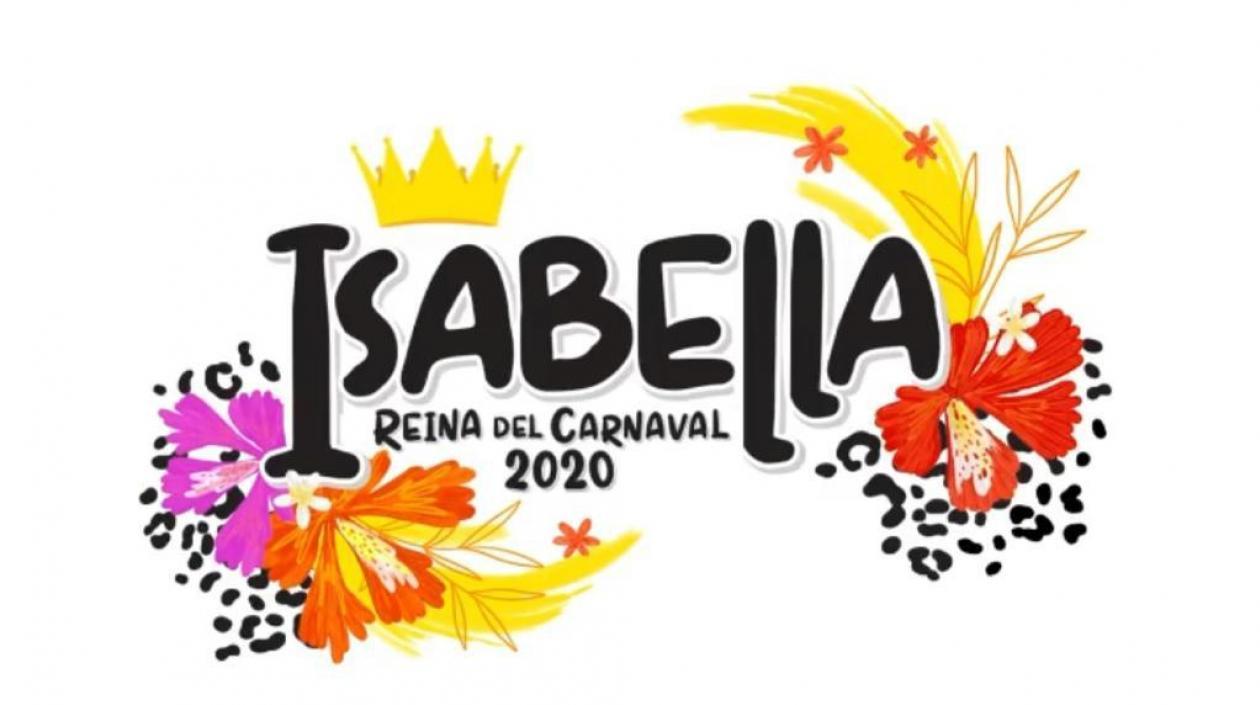 Logo de Isabella Chams, Reina del Carnaval de Barranquilla 2020.