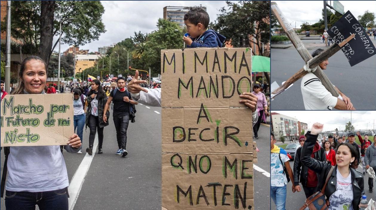 Séptimo día de protestas en Bogotá.
