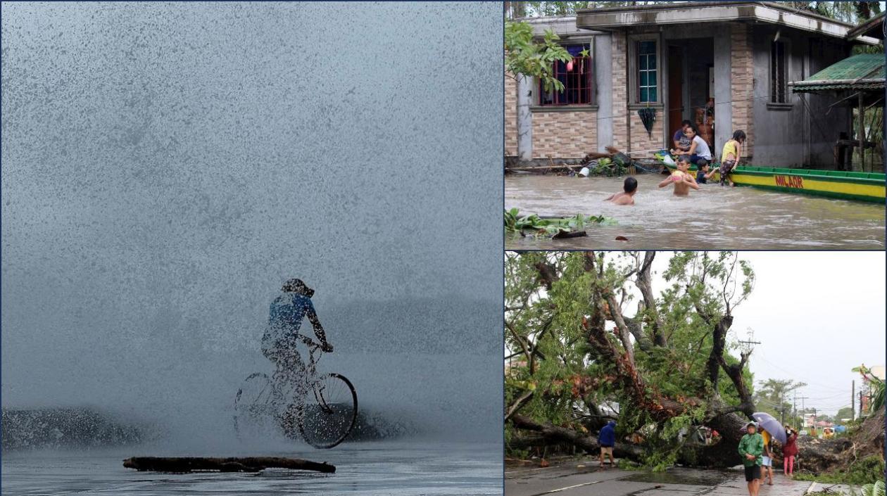 Filipinas fue sacudida por el paso del tifón Kammuri.