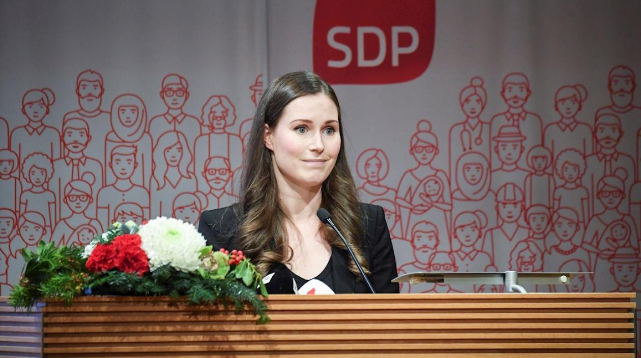 Sanna Marin, primera ministra de Finlandia.