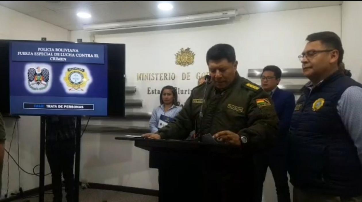 Autoridades explicaron en una comparecencia ante los medios en La Paz que los detenidos están acusados de prácticas como el denominado préstamo gota a gota.