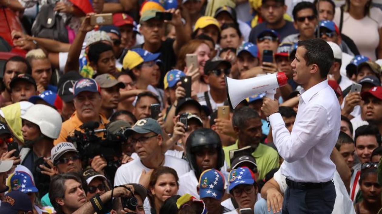 Juan Guaidó, presidente interino de Venezuela.