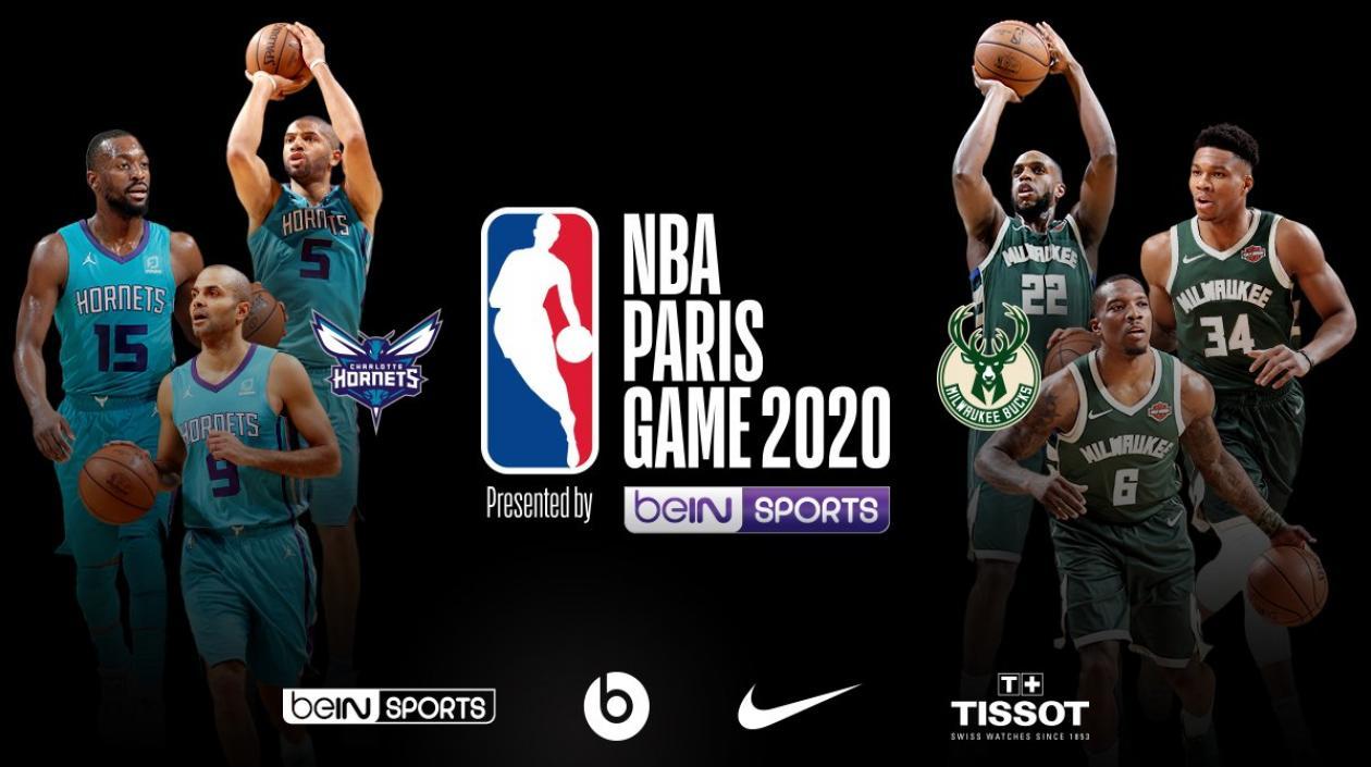 Así se anunció el baloncesto de la NBA en París. 