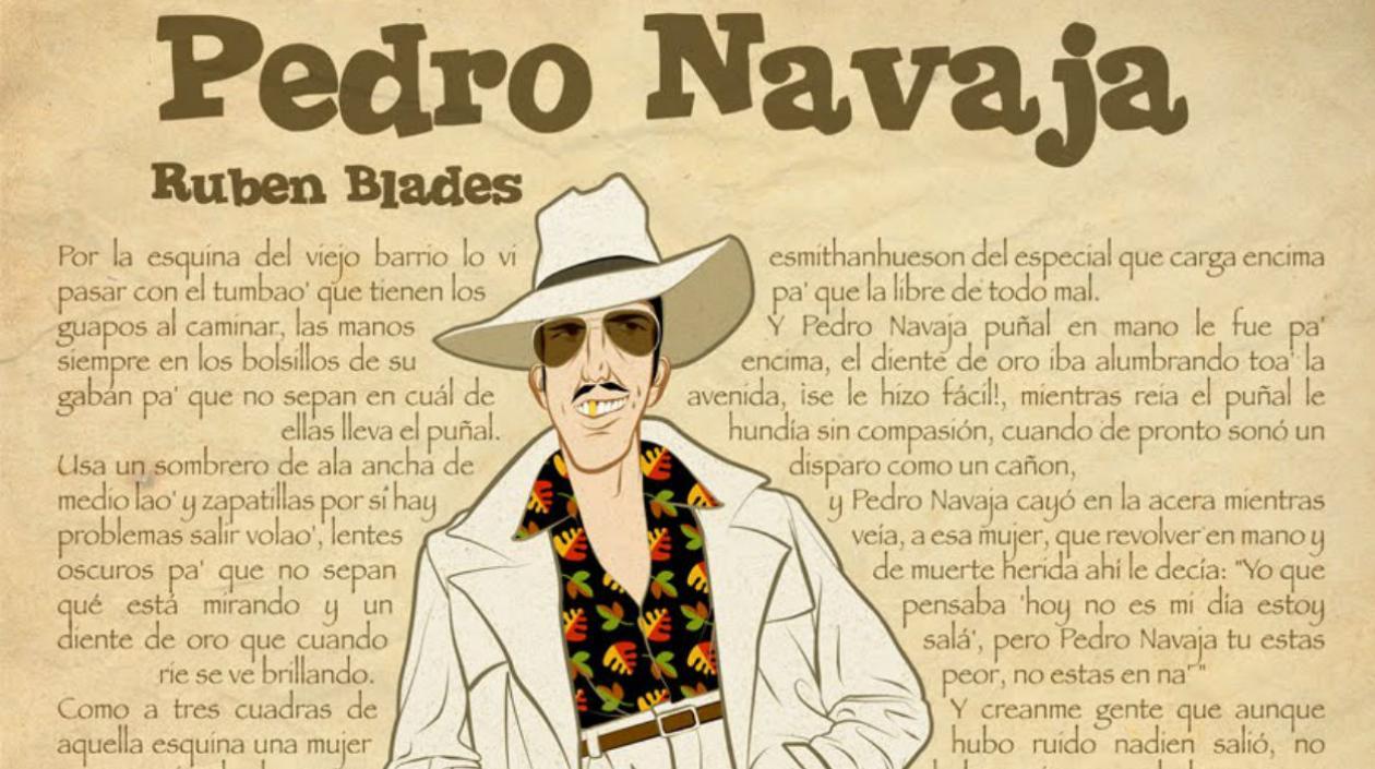 Pedro Navaja, personaje ficticio creado por Rubén Blades. 