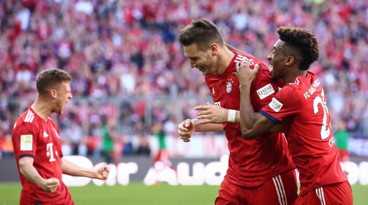 Niklas Süle celebra el gol del trunfo del Bayenr Múnich. 