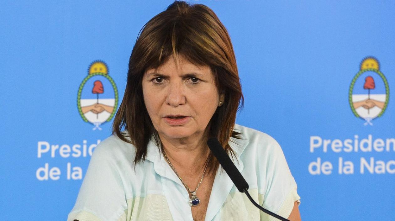 La ministra de Seguridad de Argentina, Patricia Bullrich. 