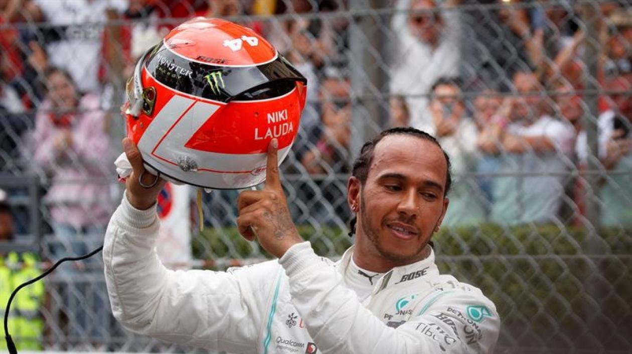 La dedicatoria de Hamilton a Niki Lauda.