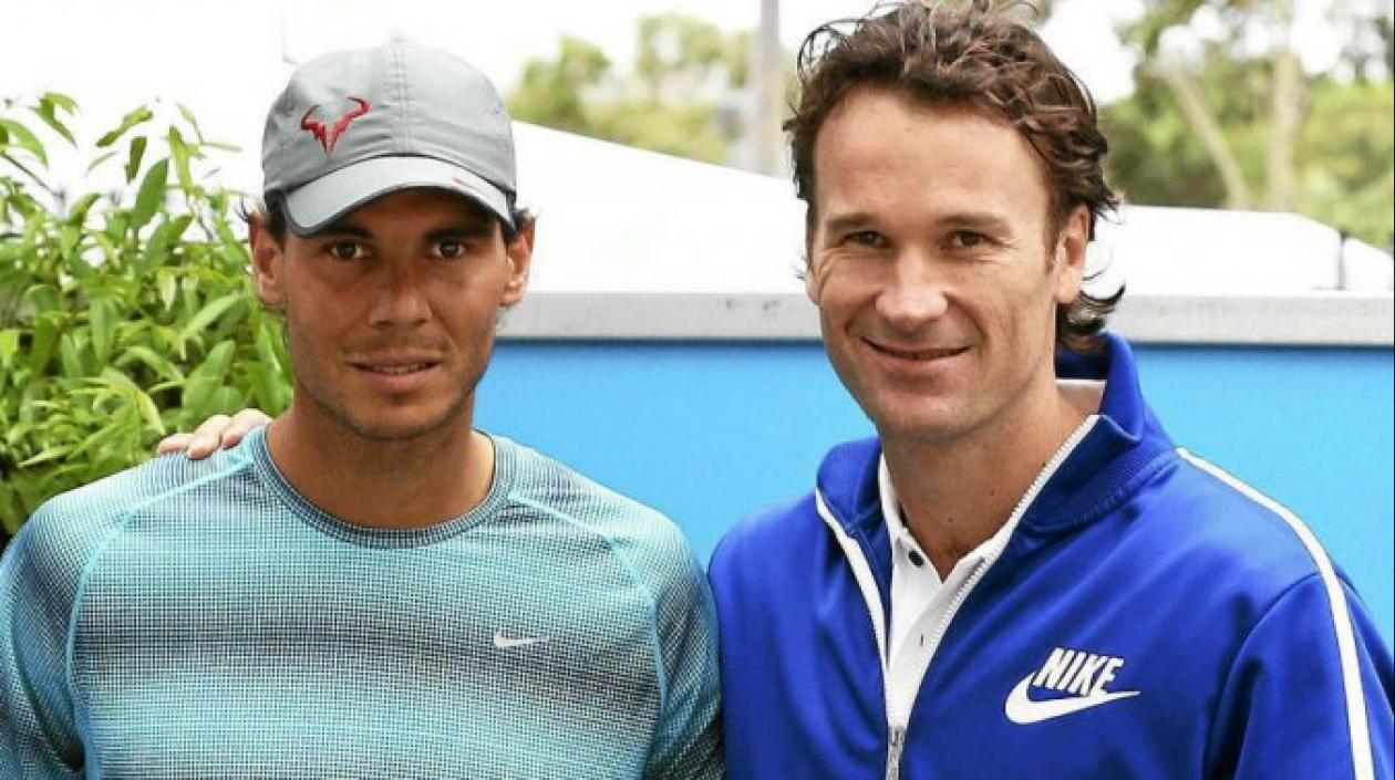 Rafael Nadal y Carlos Moyá.