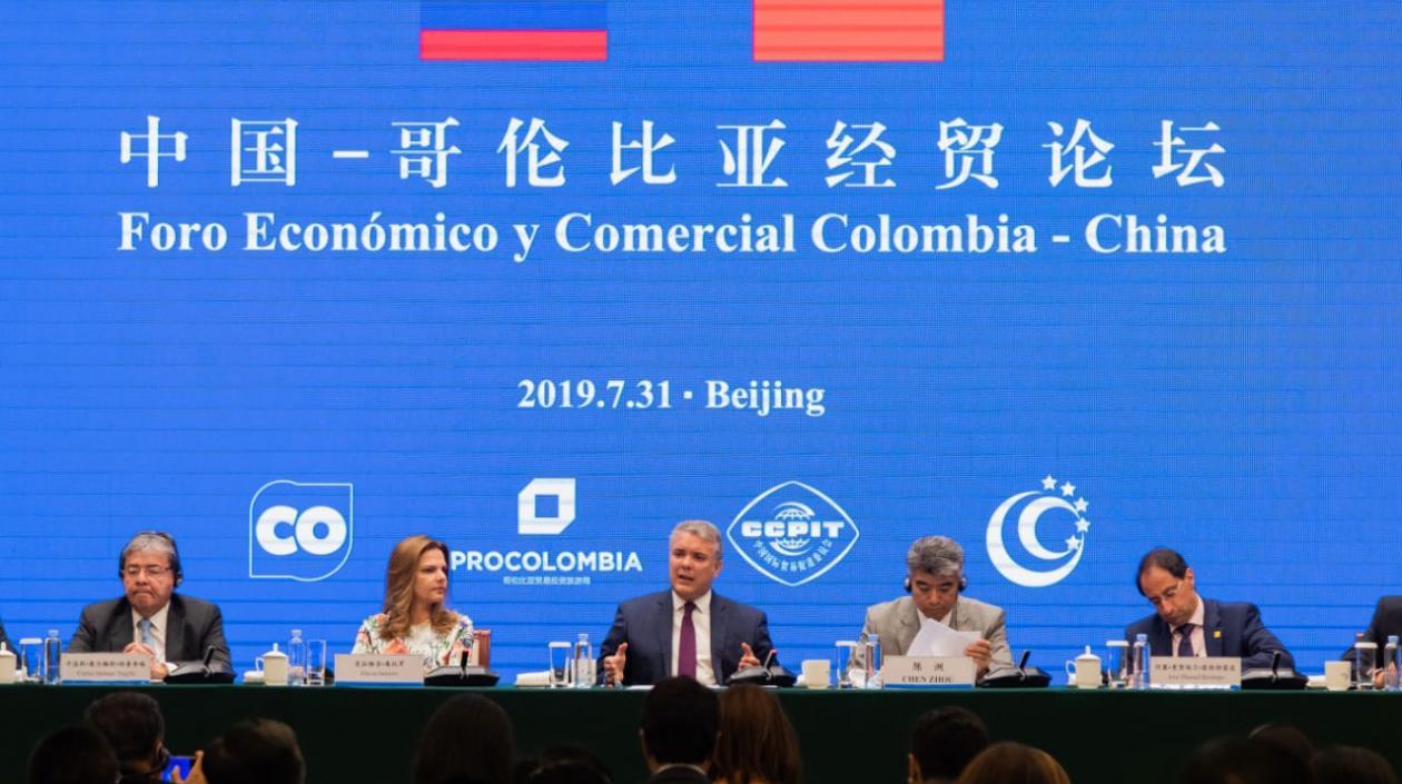 Presidente Duque asistió al Foro Económico y Comercial Colombia-China.