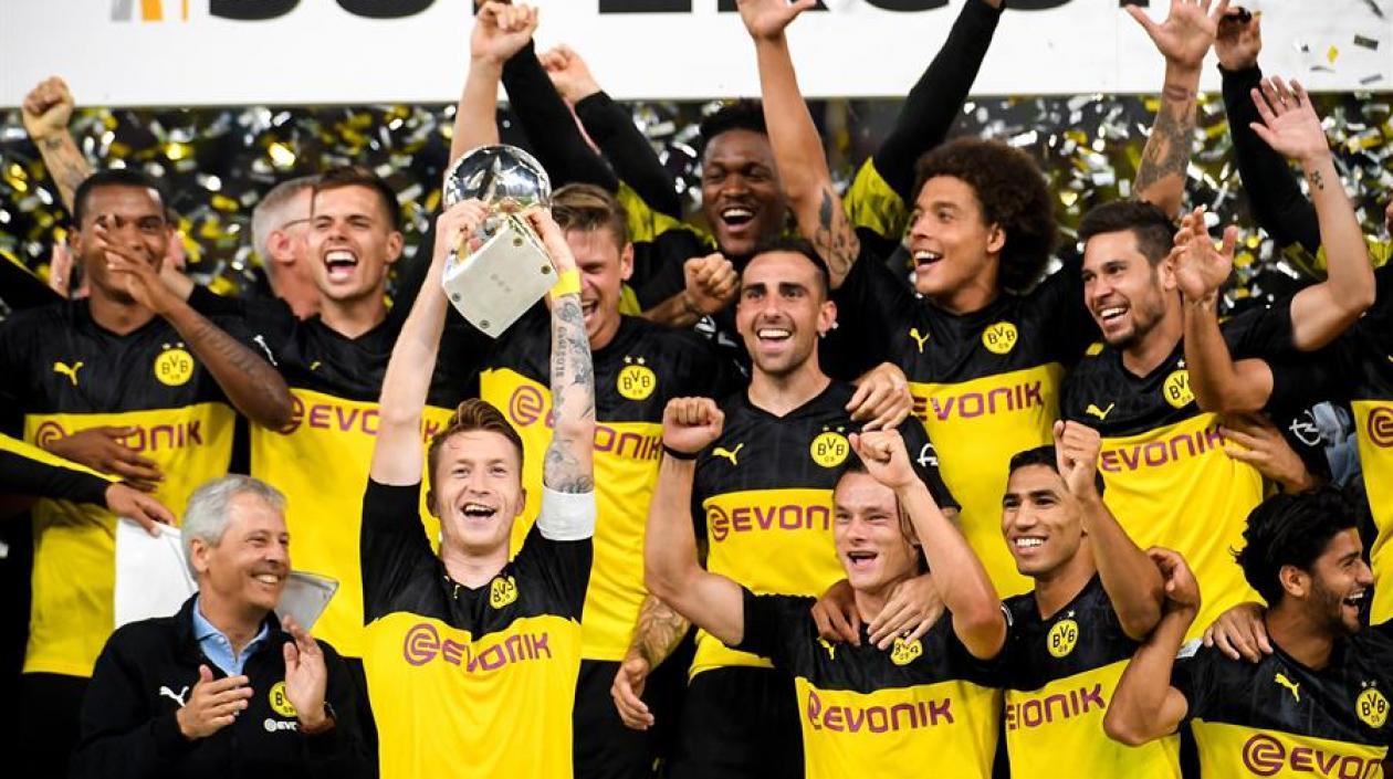 La celebración del Borussia Dortmund.
