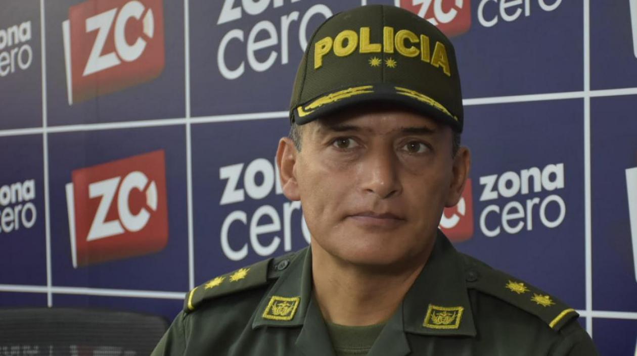 General Mariano Botero, comandante saliente de la Policía Metropolitana de Barranquilla.