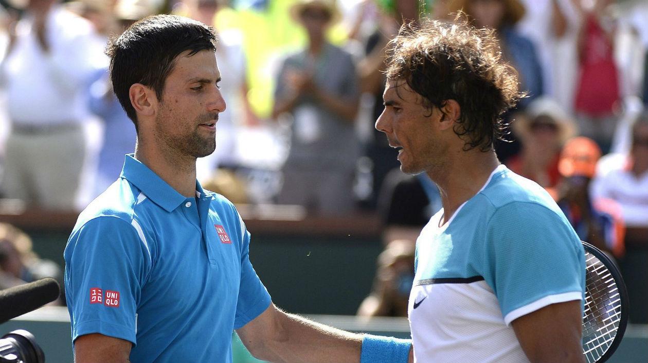Novak Djokovic y Rafel Nadal.