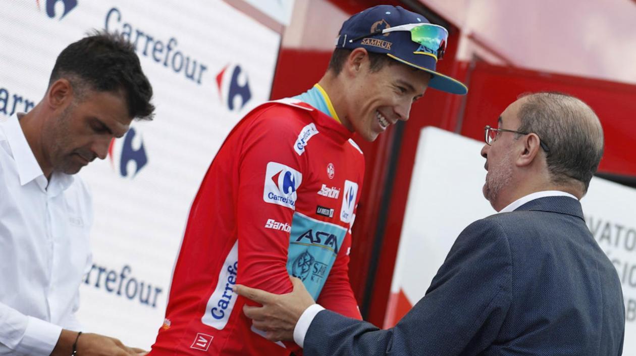 Miguel Ángel López, nuevo líder de la Vuelta a España. 