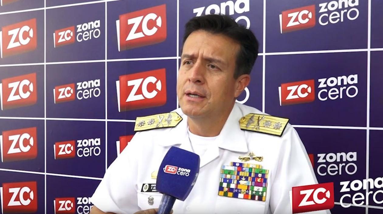 Contralmirante Francisco Hernando Cubides Granados, director de la Escuela Naval Almirante Padilla de Cartagena.