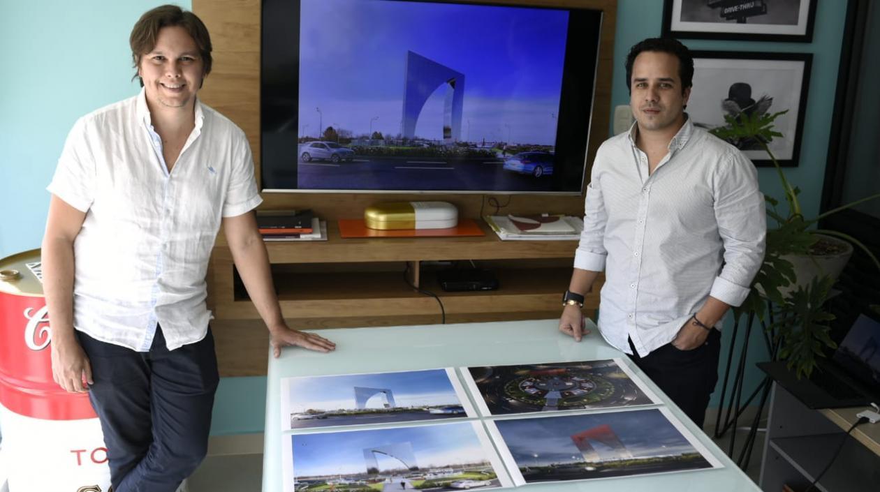 Los arquitectos Miguel Ángel Cure y Pablo Castellanos.