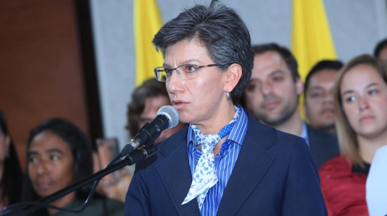 La Alcaldesa de Bogotá, Claudia López.