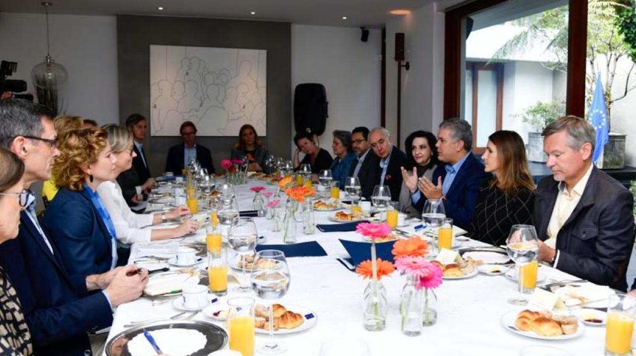 Reunión con los embajadores de Unión Europea en Colombia