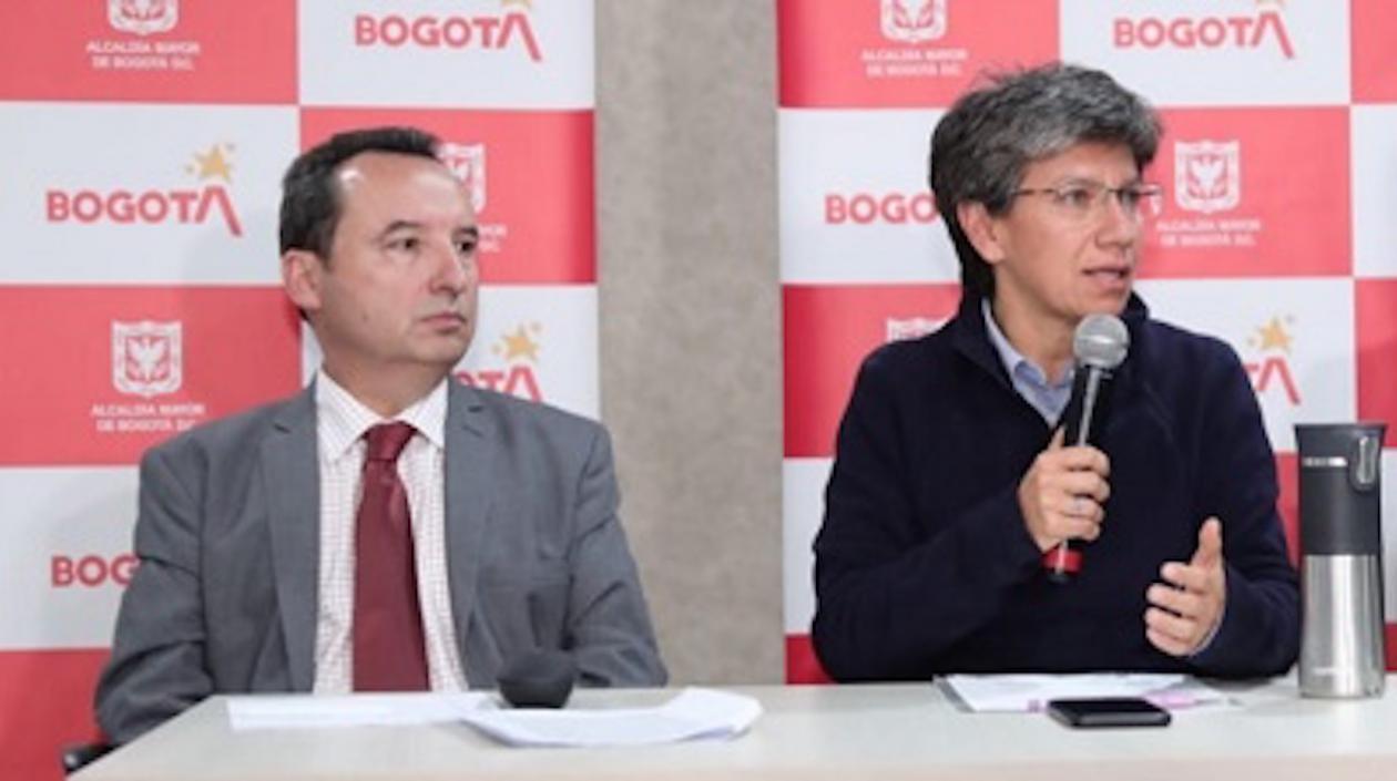 Secretario de Salud de Bogotá y la Alcaldesa Claudia López.