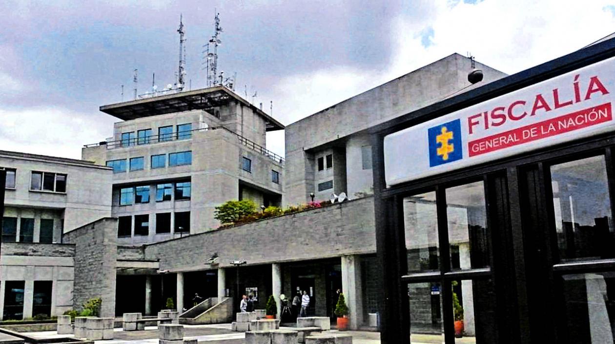 Fachada de la Fiscalía General de la Nación en Bogotá.