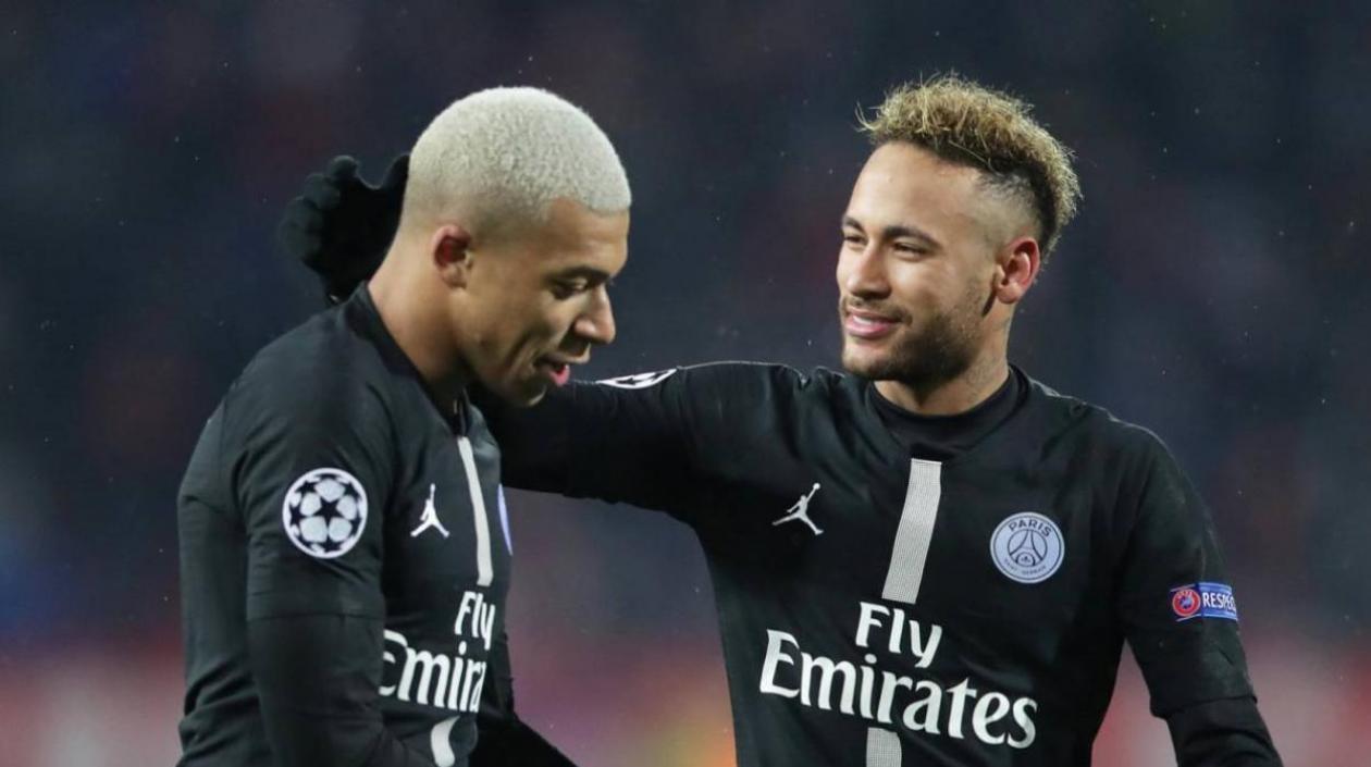 Mbappé y Neymar, estrellas del PSG.