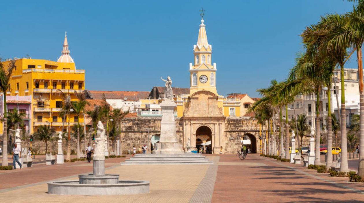 Panoramica del centro histórico de Cartagena.