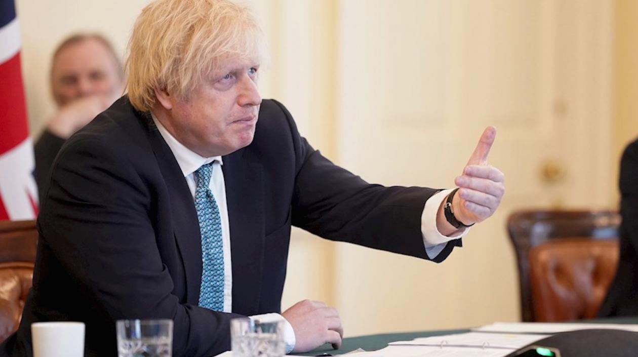 Boris Johnson, primer ministro británico.