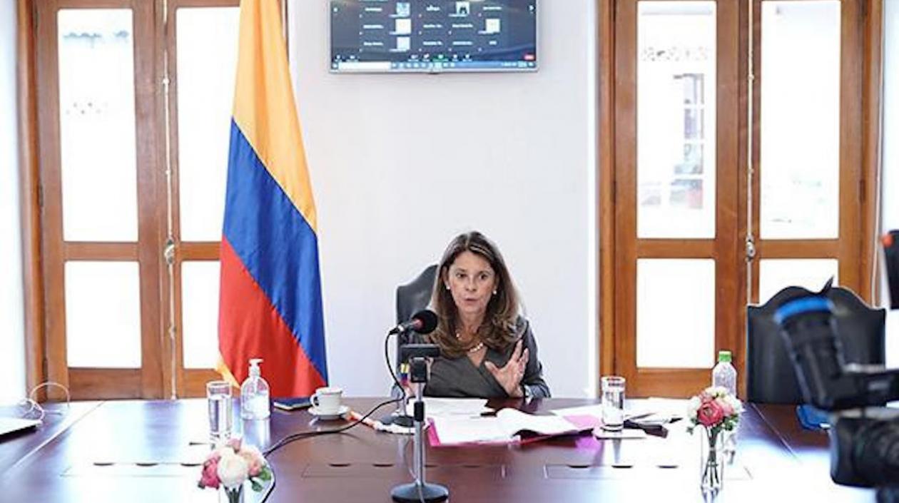 Vicepresidente Marta Lucía Ramírez.