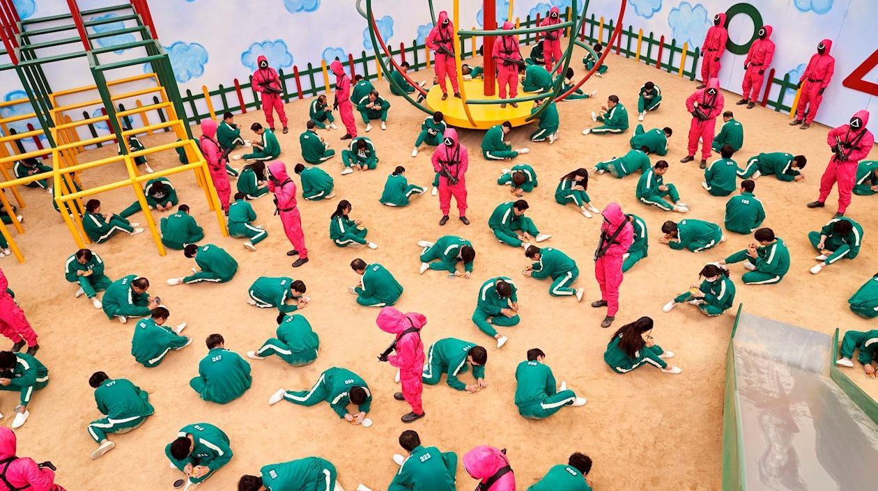 Escena de un episodio de la primera temporada de la serie coreana "Squid Game".