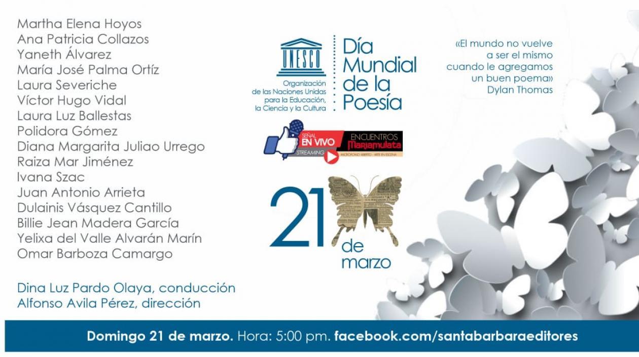 21 de marzo, día mundial de la poesía: 16 poetas en Encuentros MaríaMulata.