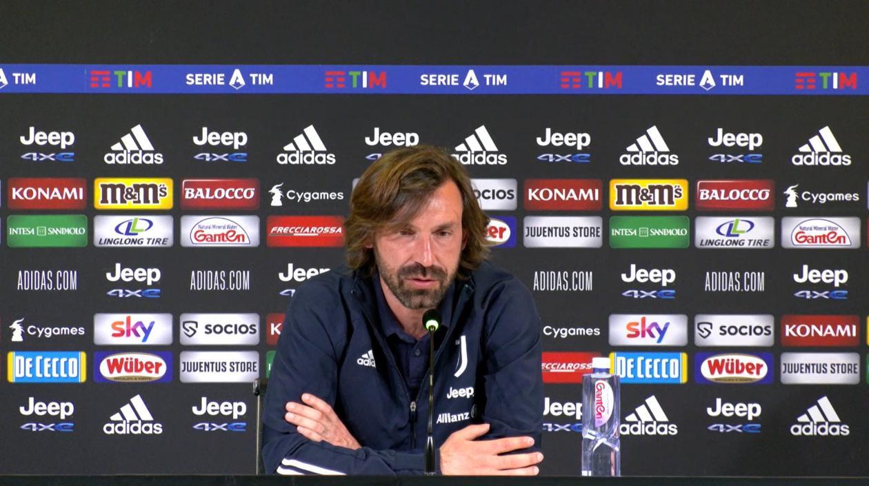 Andrea Pirlo, entrenador de la Juventus.