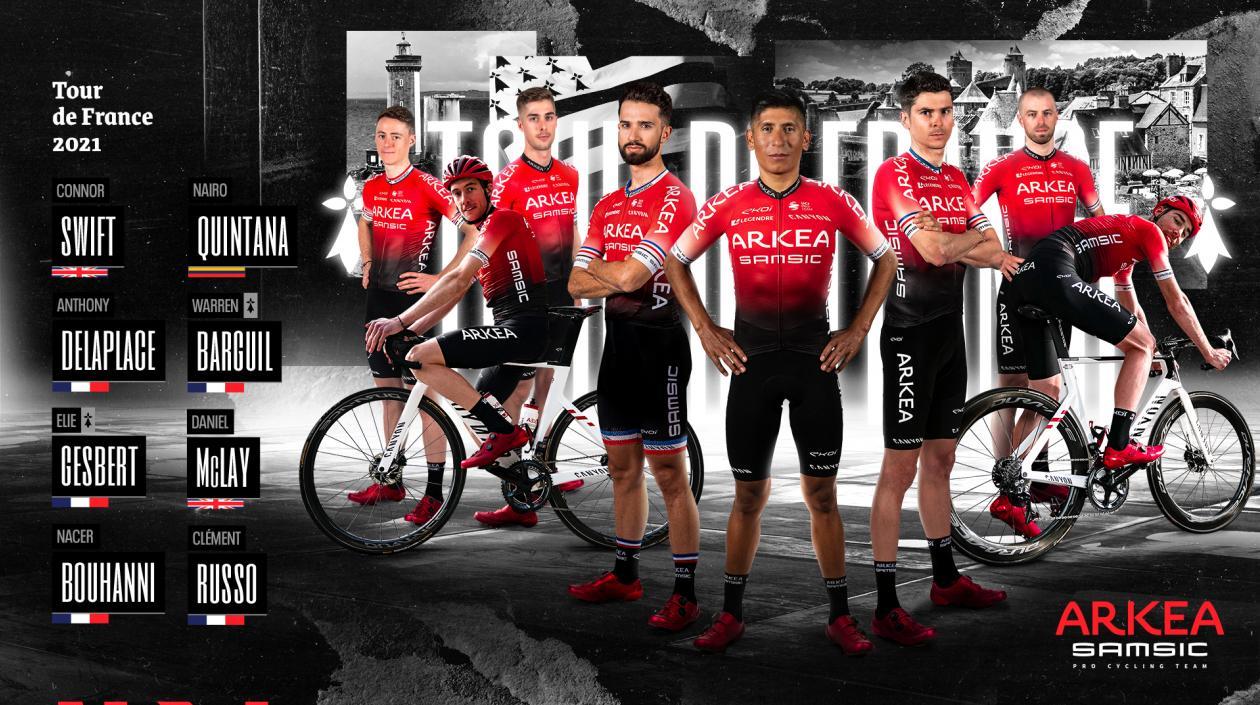 Equipo de Arkea Samsic al Tour de Francia que comienza el sábado.