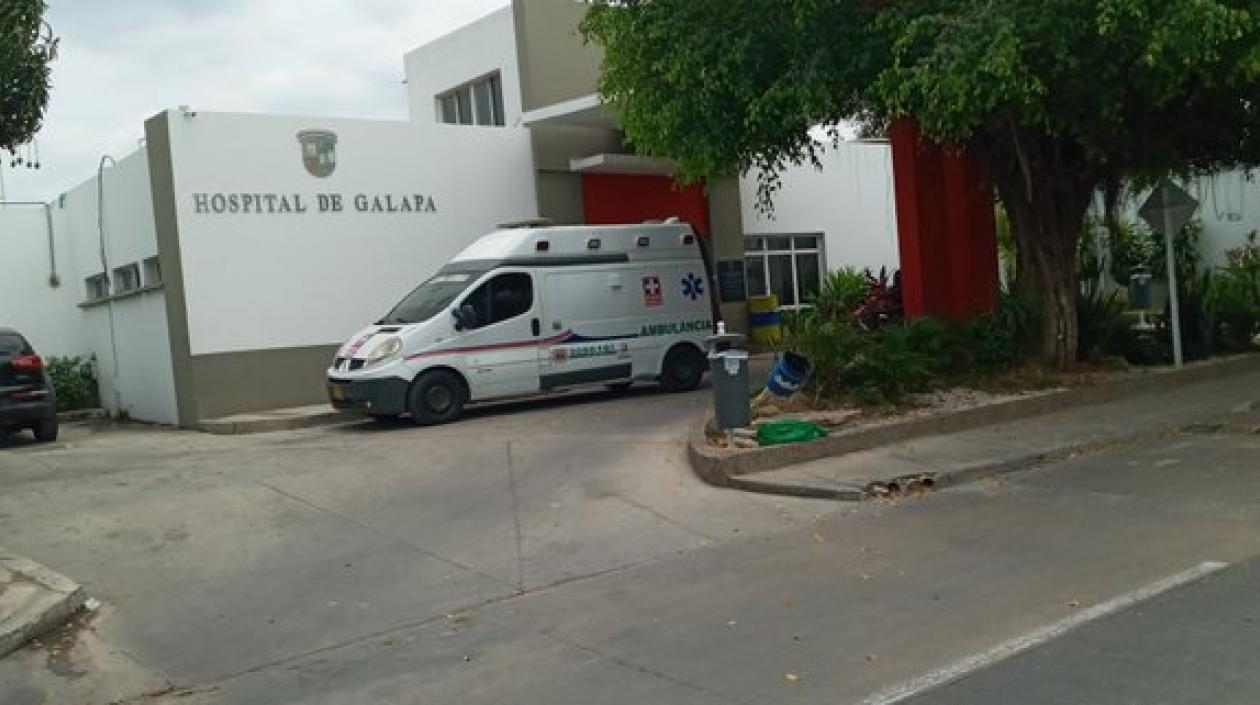 La pareja fue llevada en primera instancia al Hospital de Galapa. 