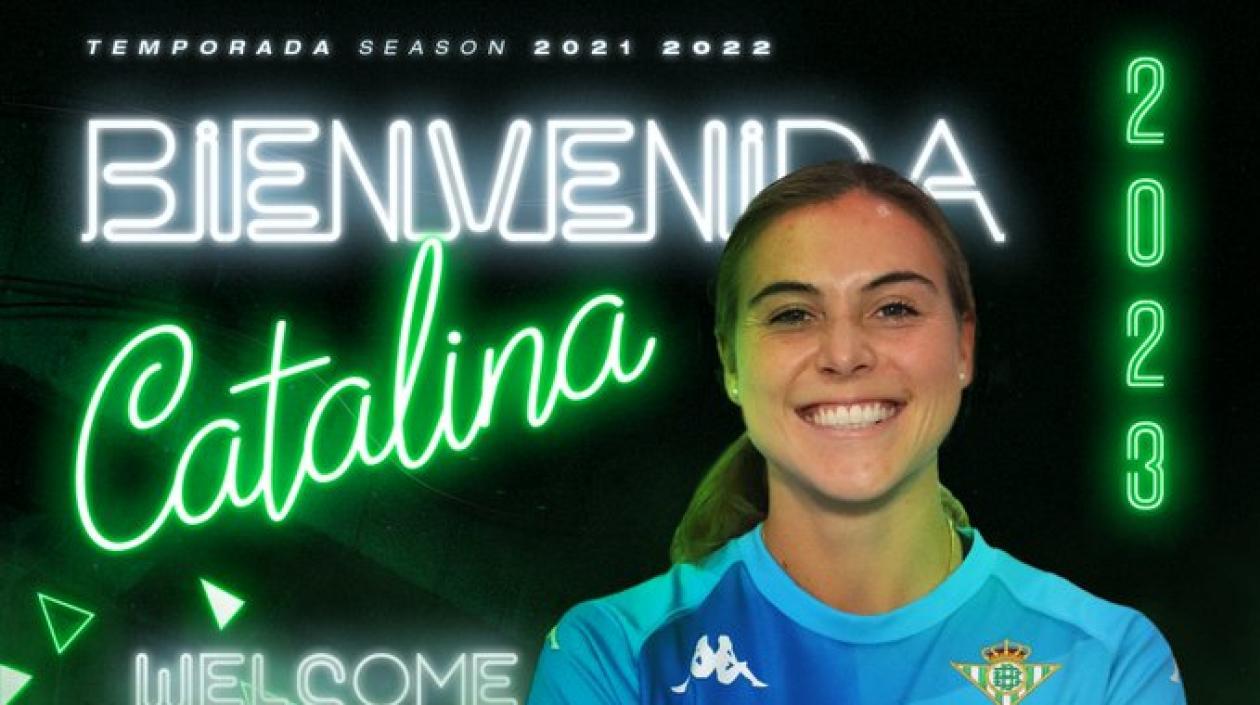 Catalina Pérez, colombiana ahora en el Real Betis.