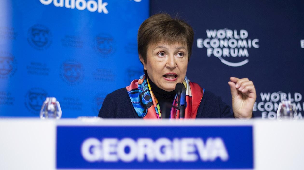 En la imagen, la directora gerente del Monetario Internacional (FMI), la búlgara Kristalina Georgieva. 