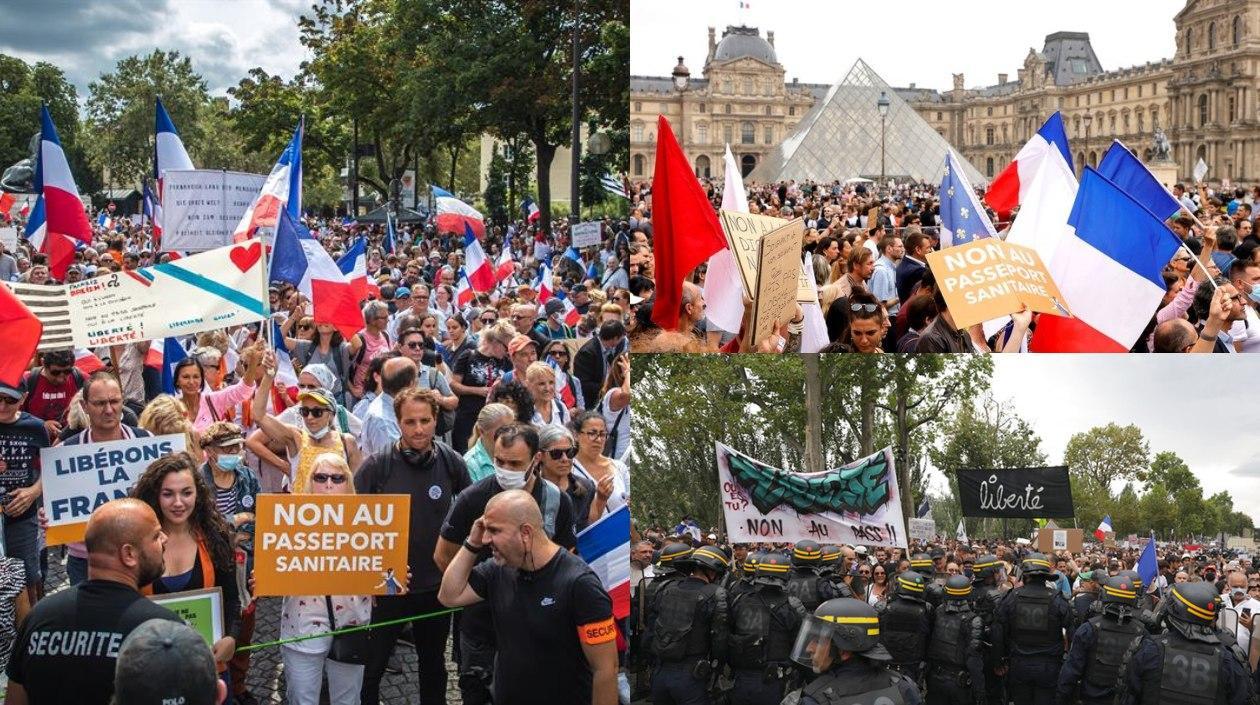 Protestas de los franceses. 