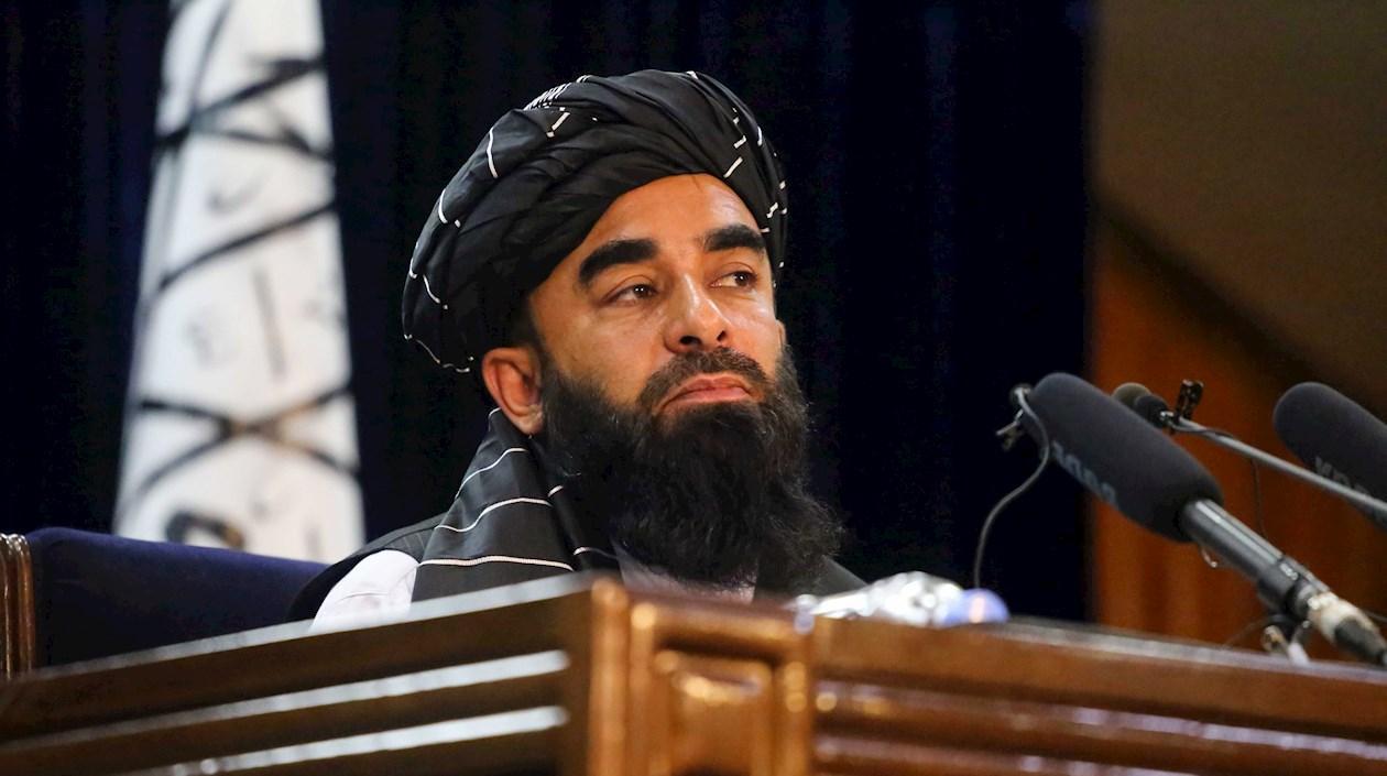 Zabihullah Mujahid, portavoz talibán.