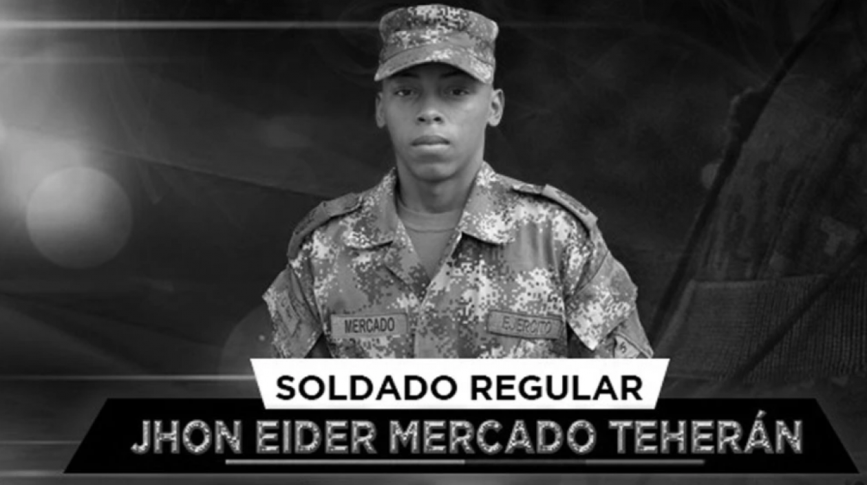 El soldado Jhon Eider Mercado Terán.