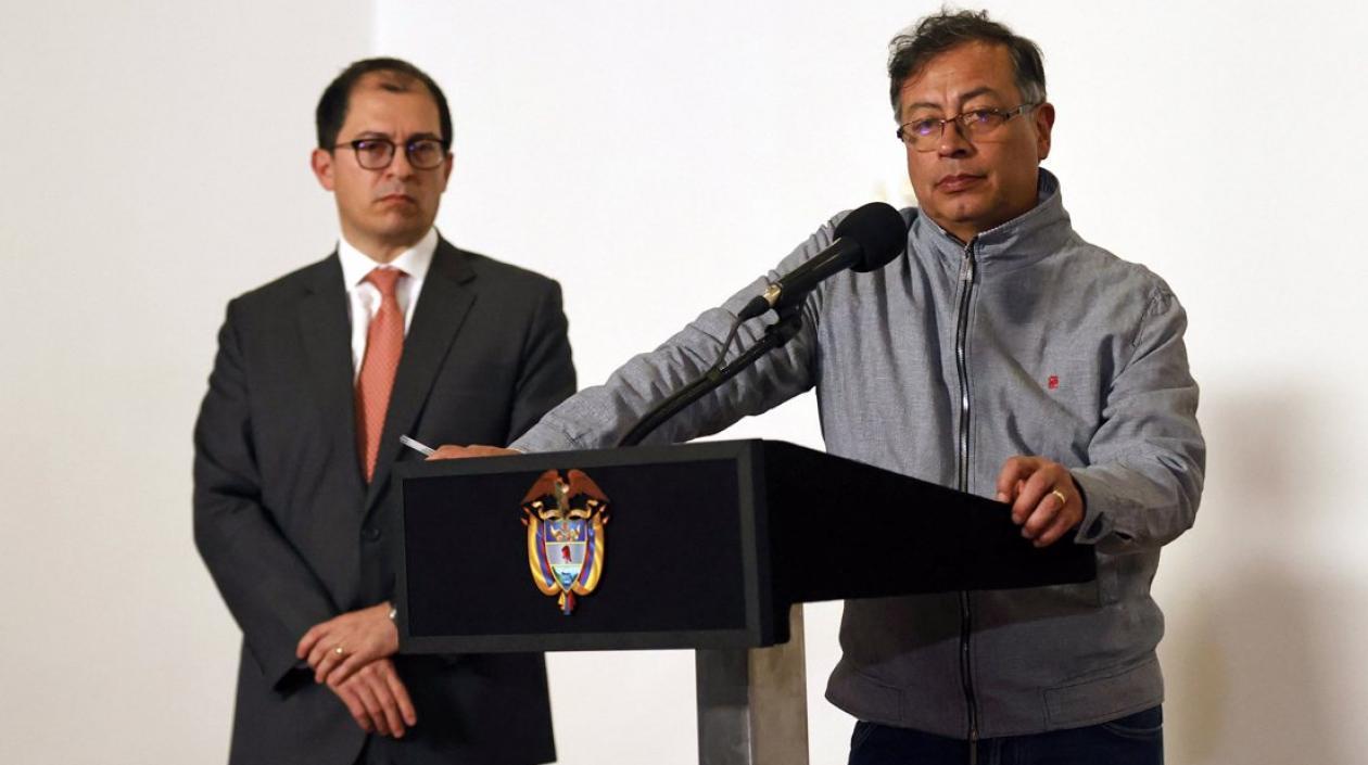 El Fiscal Francisco Barbosa y el Presidente Gustavo Petro.