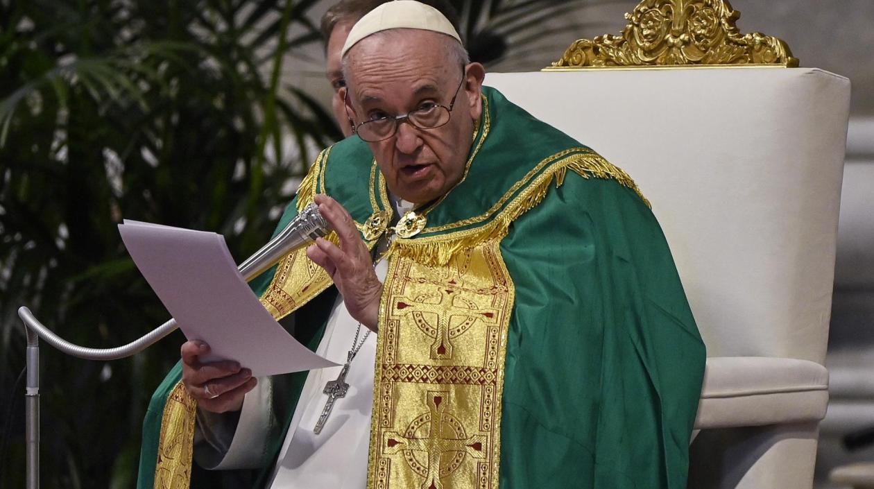 El Papa Francisco en su mensaje dominical.