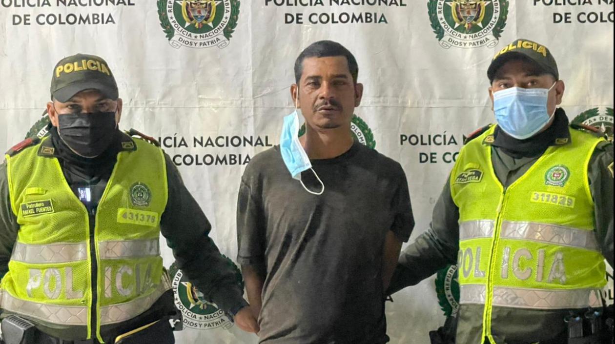 José Antonio Martínez Viloria tras ser capturado por la Policía. 