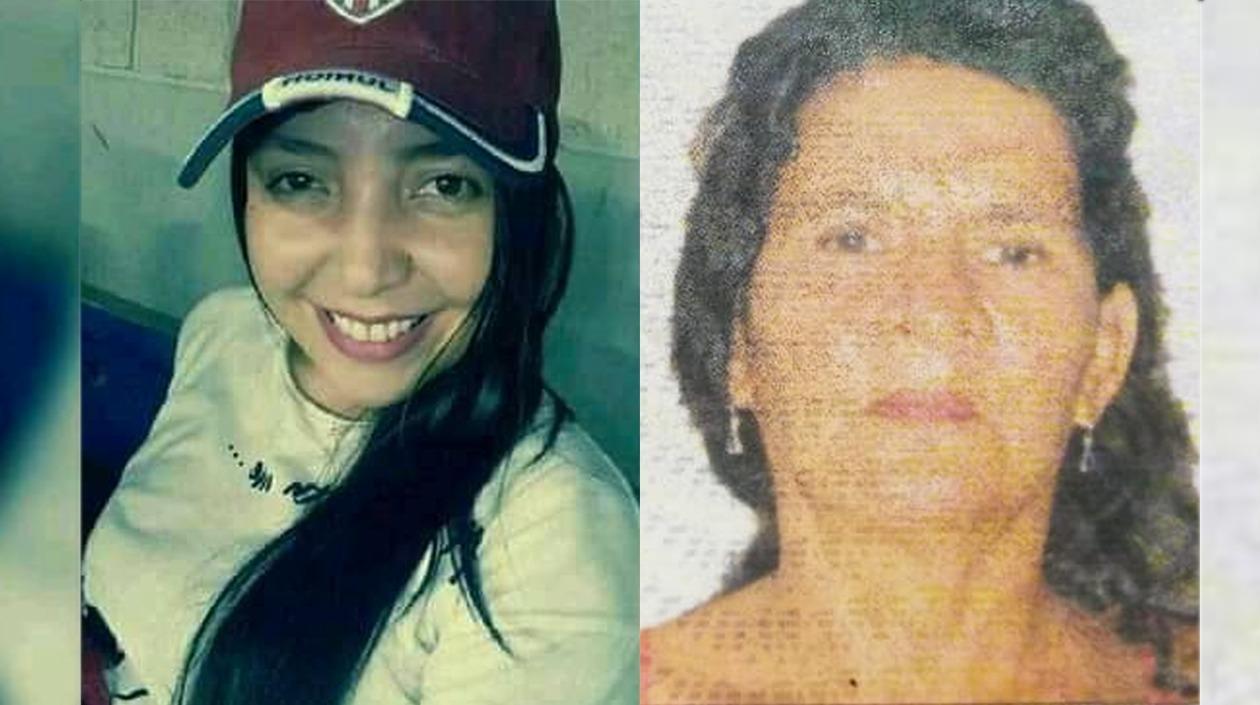 Olinda Yépez y Olga María Gómez, asesinadas al ser asfixiadas en Soledad y Barranquilla. 